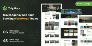 TripRex – Travel Agency and Tour Booking WordPress Theme