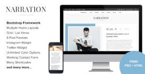 Narration – A Responsive WordPress Blog Theme