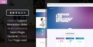 SkyMax – Internet Technologies & Telecom Company WordPress theme