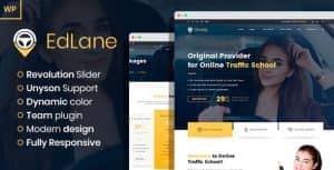EdLane – Driving School WordPress theme