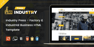 Industry Press – Factory & Industrial Business HTML Template