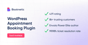 Booknetic – Appointment Booking & Appointment Scheduling & Calendar reservation [SaaS]