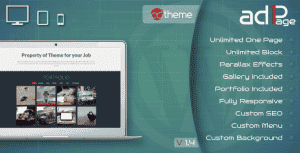 Parallax One Page Builder WordPress Plugin
