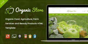 Organic Store – Agriculture and Beauty Products HTML Template