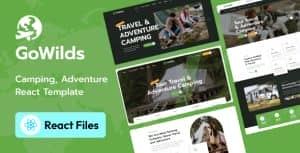 Gowilds – Travel & Tour Booking React NextJs Template