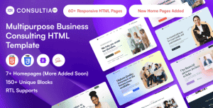 Consultia – Multipurpose Business Consulting HTML Template