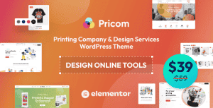 Pricom – Printing Company & Design Services WordPress theme