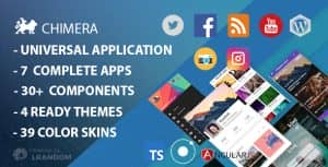 Chimera – Full Multi-Purpose Ionic 3 App, Theme, Component