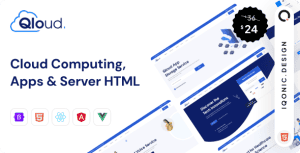 Qloud – Cloud Computing, Apps & Server Template (HTML, WHMCS, Vue, Angular)
