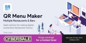QR Menu Maker – SaaS – Contactless qr restaurant menus
