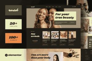 Raed – Organic Cosmetics & Natural Beauty Shop Elementor Template Kit