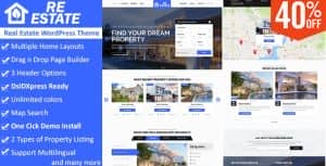 ReEstate – Real Estate with MLS IDX Listing Realtor Theme