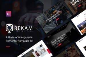 Rekam Kit – Modern Videographer Elementor Pro Template Kit