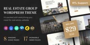 Reland – Real Estate Group WordPress Theme + RTL
