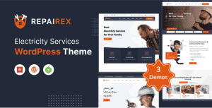Repairex – Electricity Services WordPress Theme + RTL