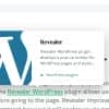 Revealer – Navigation popup for WordPress links
