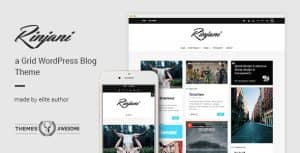 A Responsive Grid Blog Theme – Rinjani