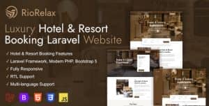 RioRelax – Laravel Luxury Hotel & Resort Booking Website