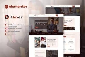 Ritaxes – Tax Advisor & Financial Consulting Elementor Template Kit