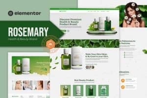 Rosemary – Health & Beauty Brand Elementor Template Kit