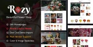 Rozy – Flower Shop WooCommerce WordPress Theme (4+ Indexes + Mobile Layouts Ready)