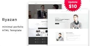Ryazan – Minimal Portfolio HTML Template