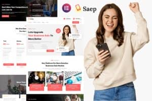 Saep – eCommerce App SaaS Showcase Elementor Template Kit