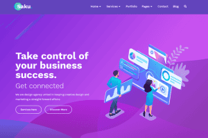 Saku – Business Agency Elementor Template Kit