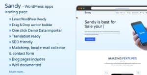 SANDYWP – Apps Landing Page WordPress Theme