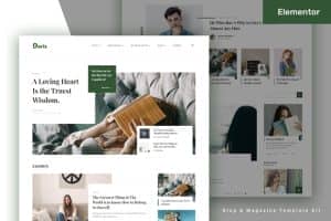 Doris – Blog & Magazine Elementor Pro Template Kit
