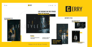 Gerry – Blog and Magazine Ghost Theme
