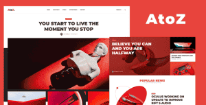 AtoZ – Blog and Magazine HTML Template