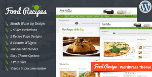 Food Recipes – WordPress Theme