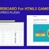 Scoreboard for HTML5 Games (WordPress Plugin)