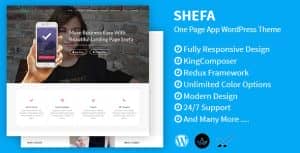 Shefa – One Page App WordPress Theme