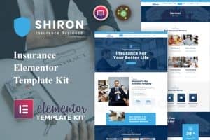 Shiron – Insurance Elementor Pro Template Kit