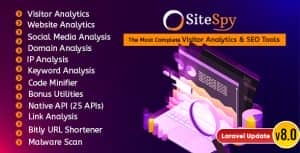 SiteSpy – The Most Complete Visitor Analytics & SEO Tools (SaaS)