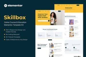 Skillbox – Online Course & Education Elementor Template Kit