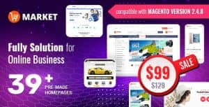 Market – Premium and Optimized Magento Theme (39+ Indexes)