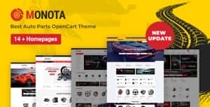 Monota – Auto Parts, Tools, Equipment and Accessories Store OpenCart Theme