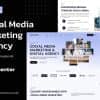 Socialnext – Social Media Marketing Agency Elementor Pro Template Kit