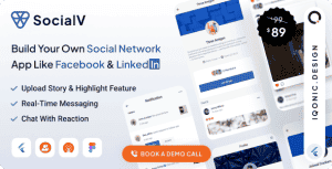 SocialV – Social Network Flutter App with BuddyPress (WordPress) Backend