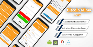Bitcoin Miner App with Admin Panel and Admob