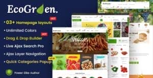 EcoGreen – Multipurpose Organic, Fruit, Vegetables Shopify Responsive Theme