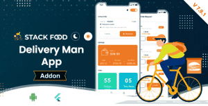 StackFood Multi Restaurant – Food Ordering Delivery Man App