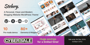 Stelary – Blog Magazine WordPress Theme