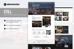 Still – Steel Factory & Manufacturing Elementor Template kit