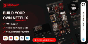 Streamit – Movie, TV Show, Video Streaming Flutter App With WordPress Backend