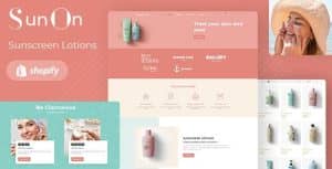 SunOn – Skin Care Products Shopify Theme