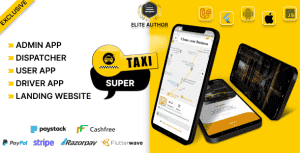 Tagxi Super – Taxi + Goods Delivery Complete Solution